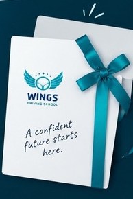 Wings gift voucher with ribbon